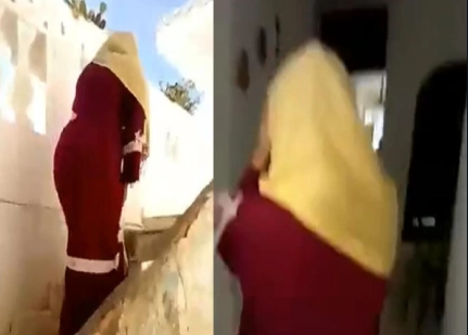Eve Attığı Türbanlı
